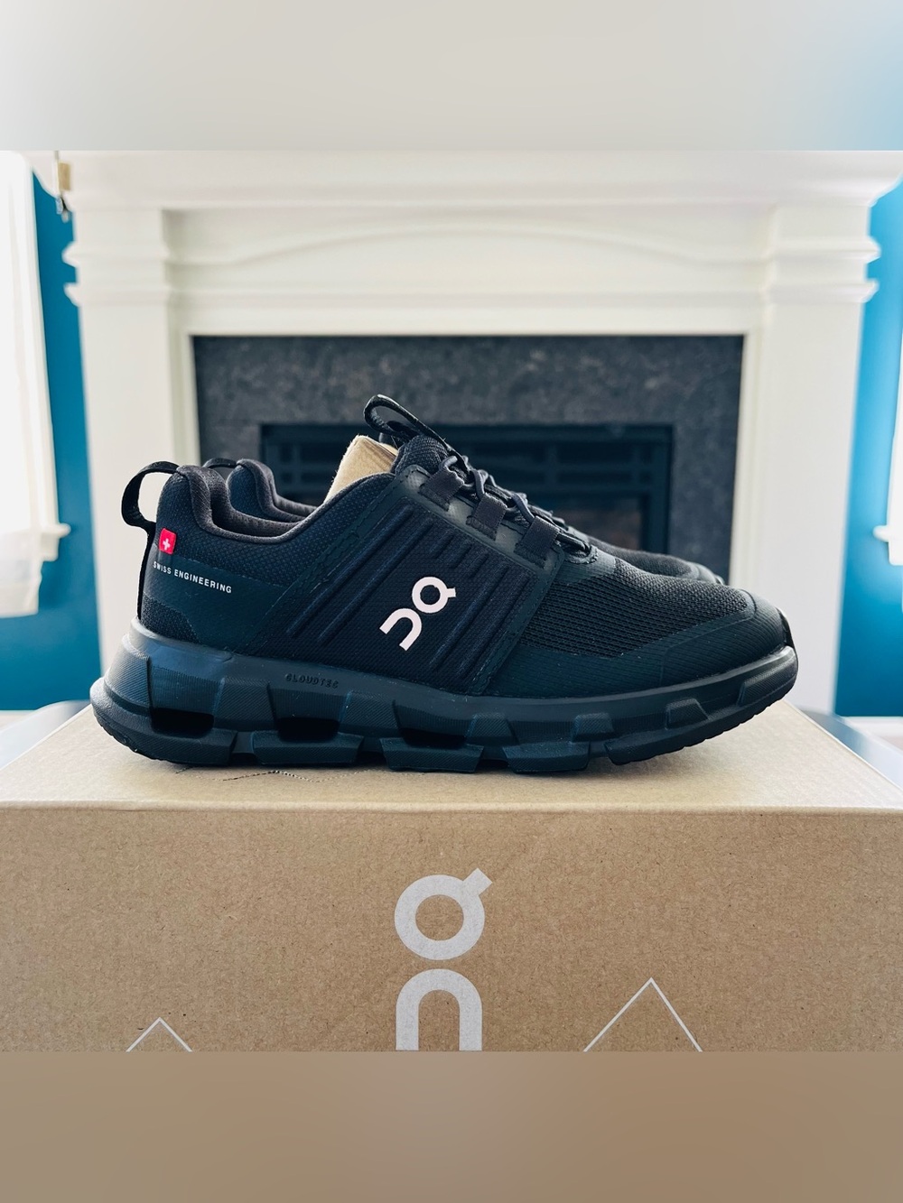 Sz 12 On Cloudswift Kids Black Running Shoes Sneakers 3KF10040485